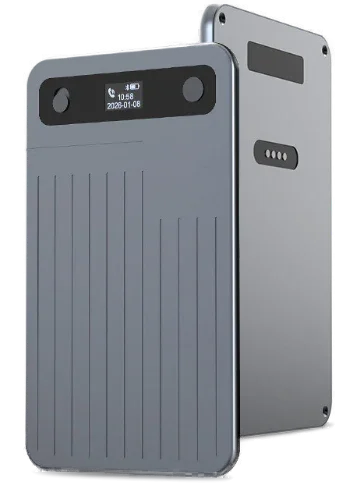AI Recorder Card, front and back